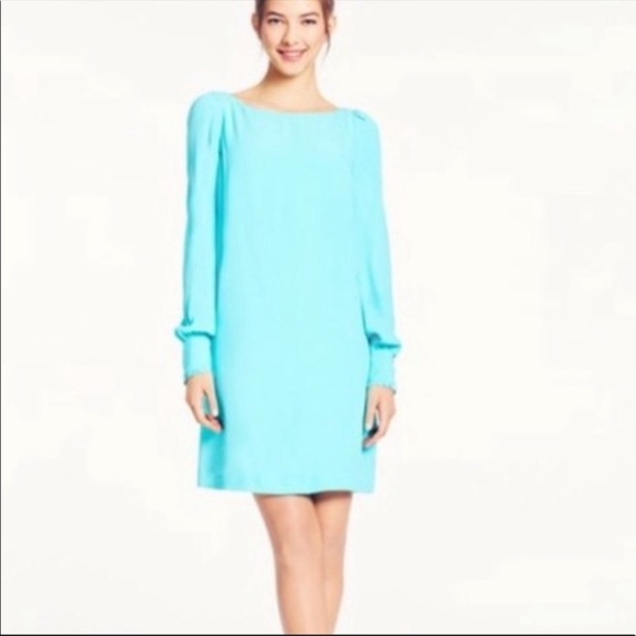 Kate Spade cordette dress, size 6 never worn NWOT Tiffany blue crepe shift dress - Picture 1 of 8